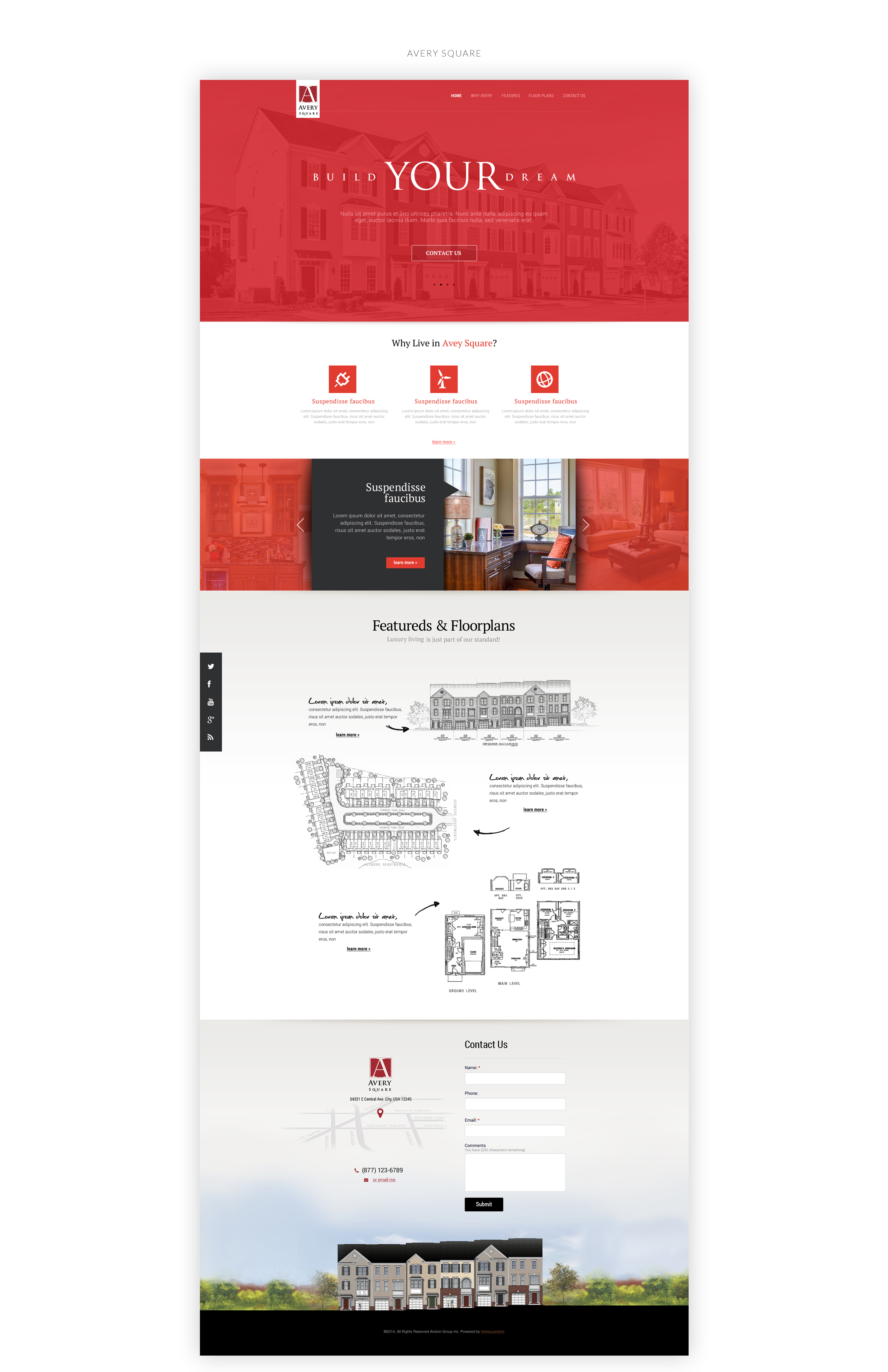 Property website, Avery Square